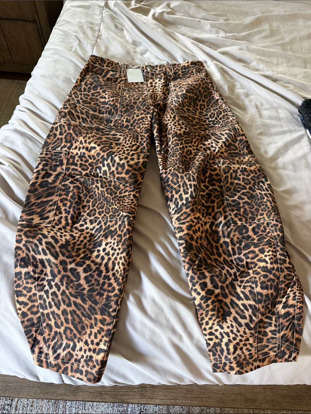 Naked wardrobe Leopard Print Cargo Pants